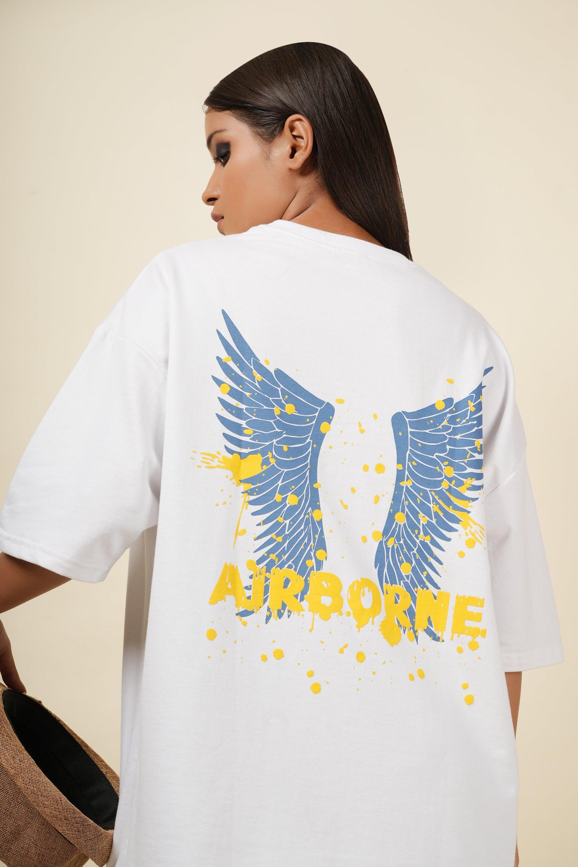 Airborne T-shirt - White - Rebellution