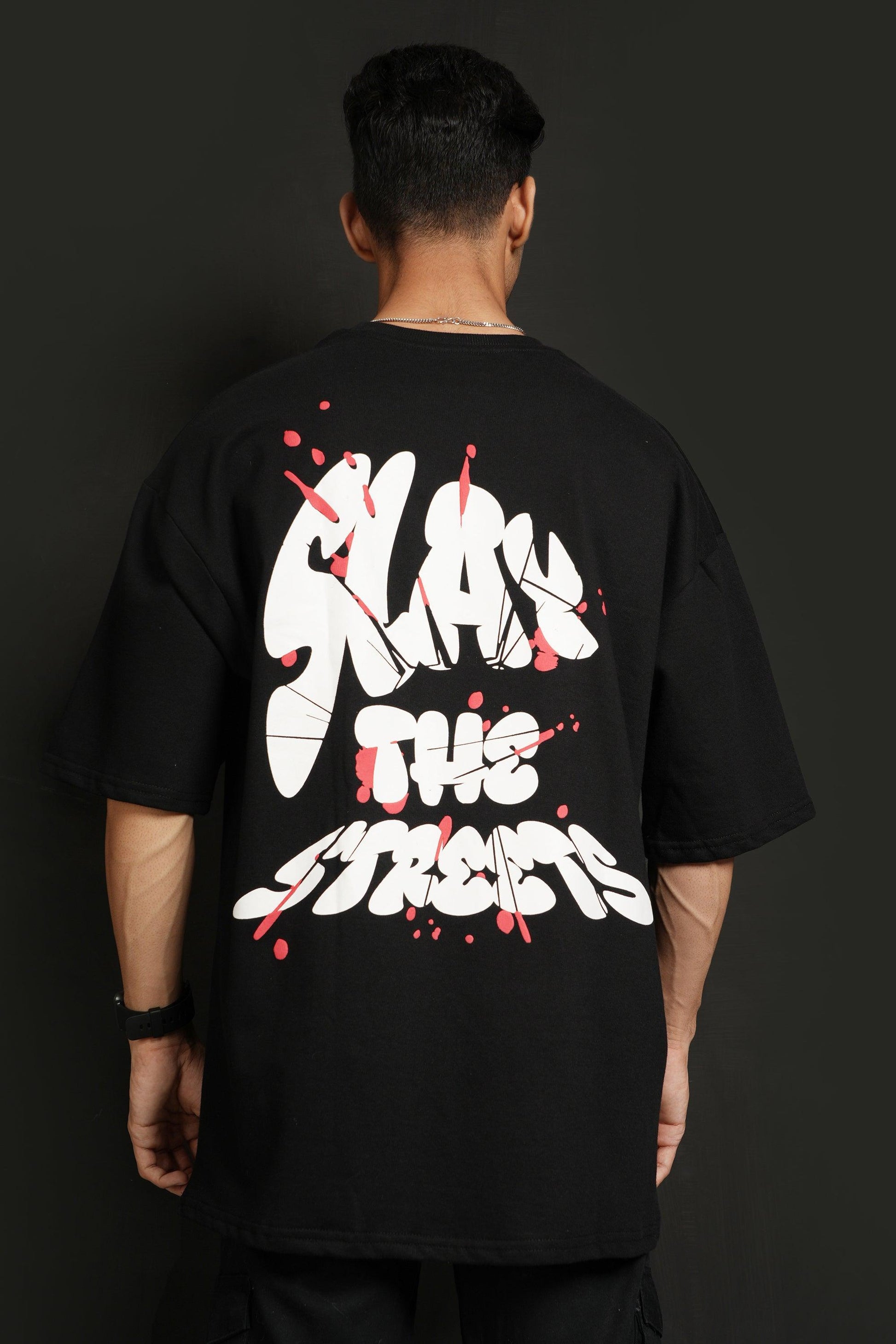 Slay Streets T-shirt - Black - Rebellution