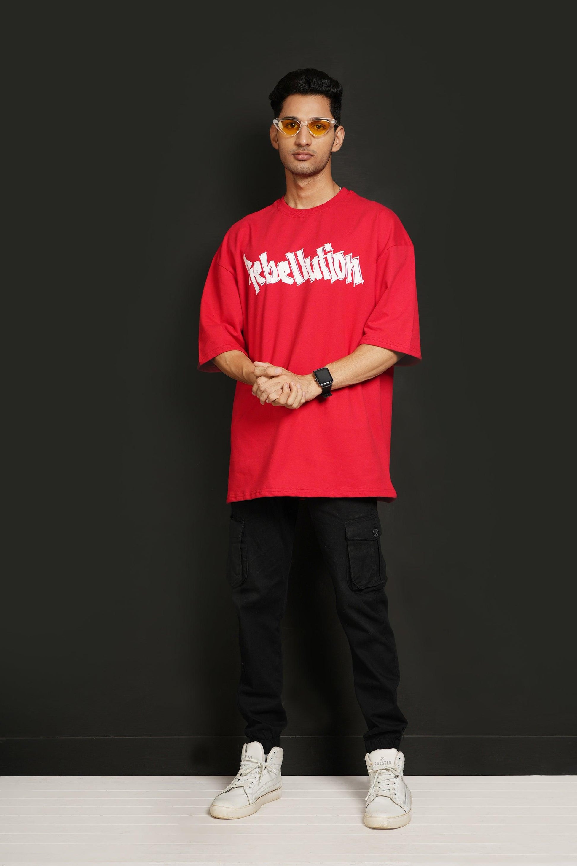 Doppelganger T-shirt - Red - Rebellution