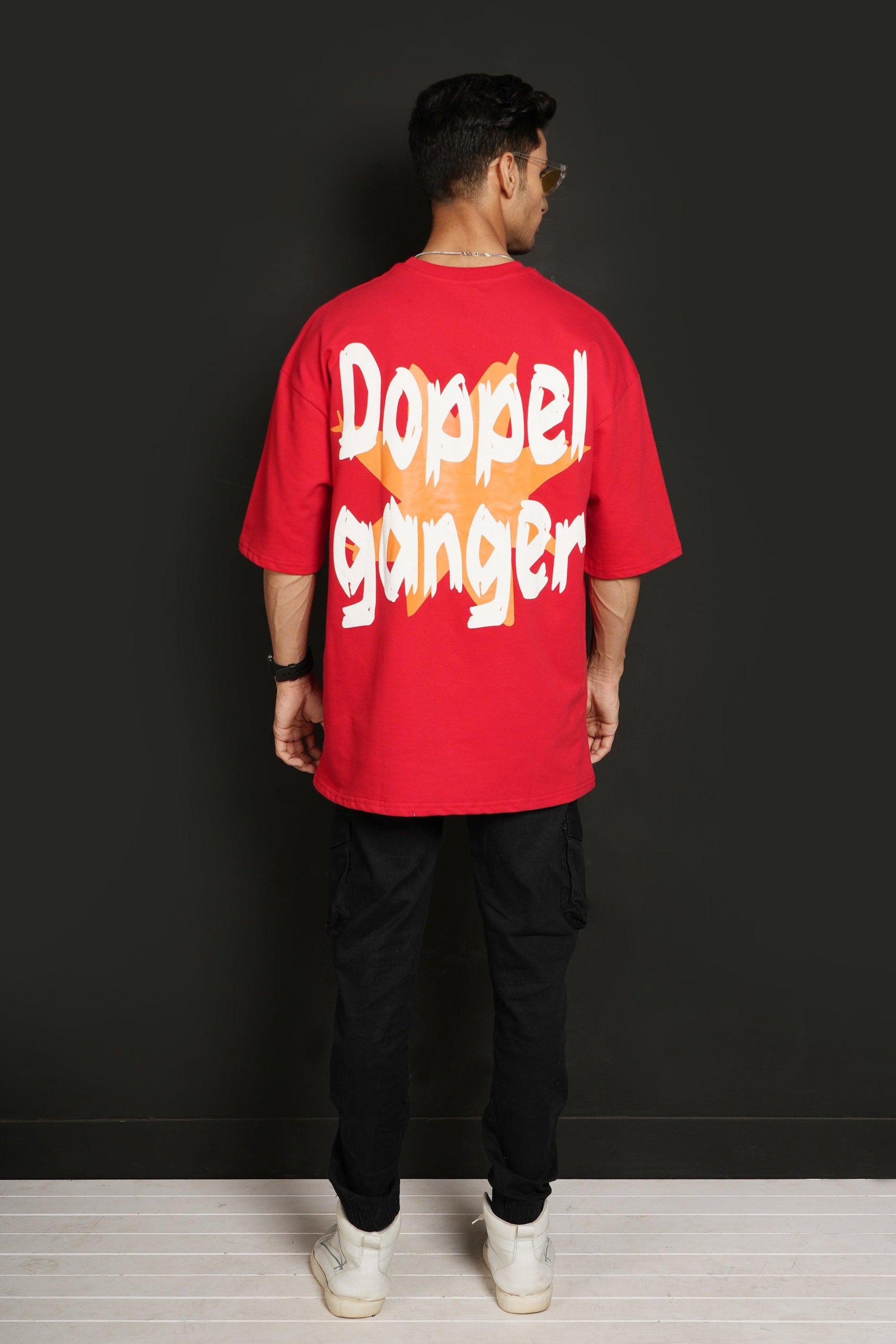 Doppelganger T-shirt - Red - Rebellution