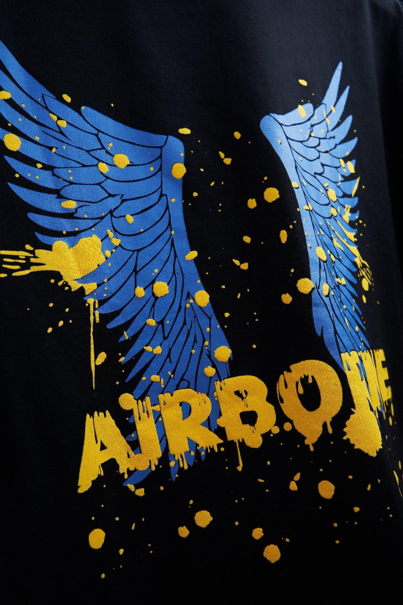 Airborne T-shirt - Black - Rebellution