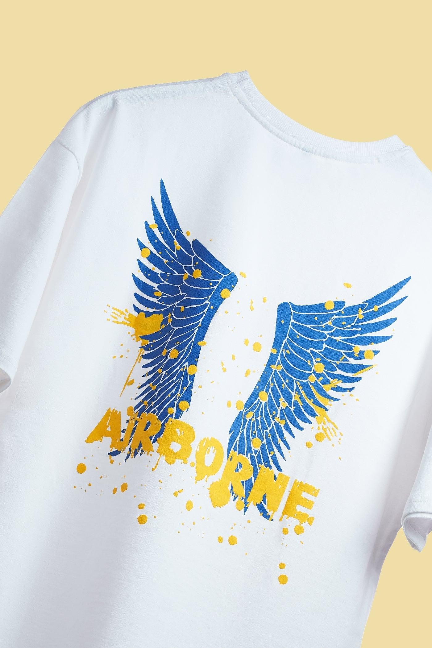 Airborne T-shirt - White - Rebellution